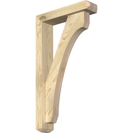 Legacy Craftsman Rough Sawn Bracket W/ Offset Brace, Douglas Fir, 4W X 16D X 28H